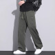 Romon American Model Marke Work Hosen Männer losen gerade Herbst- und Winter Fallschirmjägerhosen 2025 Frühlings- und Herbst New Sports Casual Hosen Männer 9856 Khaki reguläre L-Größe geeignet für 110-130jin [Jin entspricht 0,5 kg]