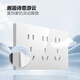 Bull (BULL) switch socket Ultra-thin 118 type socket switch 15-hole nine-hole socket panel G60Z356 shiny white
