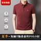 Jinba Brand Herren kurzärmelig T-Shirt Mulberry Silk Summer Casual Lapel Herren-Polo-Hemd [Graublau] 699 L 175/92a