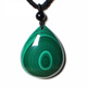 Luxurious natural malachite water drop pendant Hubei green exotic pattern pendant Natural malachite water drop pendant Hubei green exotic pattern pendant