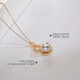 Dan Pei luxury high-end 925 silver seawater pearl pendant, single Akoya perfect round jewelry, light luxury gift to your family, seawater pearl pendant 8.5-9.0mm