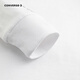 Converse children's long-sleeved T-shirt autumn new medium and large children's soft skin-friendly tops and bottoming shirts casual pure white 110/52 recommended height 98-104cm