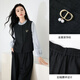 Xiangying [Urban Agent] Pendlertemperament Set Set Women's 2025 Herbst neue Style Shirt Weste Hosen Drei-teilige Set-Set-Shirt + Mode Set XL