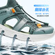 ANTA children's beach shoes, men's and women's sandals, summer breathable Baotou PE class students' amphibious river-tracing shoes, men's model, sage green/fisheye green-5 38