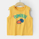 Wen Xiaoying HELLO YING Right European boy vest summer clothes children's clothing children's baby boy sleeveless T-shirt summer thin summer U15850 white background green strips 90 cm
