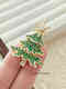 Feiyu exquisite niche design Christmas tree rotatable brooch women's light luxury high-end cute brooch