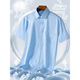 GY goldlion Jinlilai moisture absorption and breathable Xinjiang cotton official business model business work solid color short-sleeved shirt men's shirt pocket DX6625 38 (recommended 100-120 Jin [Jin equals 0.5 kg])