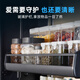 Maxle Yunnara Canasta de cocina Gabinete de pared de la pared de la pared de la canasta pull-up gabinete tracción de tres capas Caneta de condición de condimento 700 (ancho del café 676-686 mm) 4 Arandela