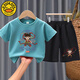 G.Duck Kids Little Yellow Yellow Duck Lummer's Commit's Pure Cotton New Style Мужчины и женские детские малышки Nezha с короткими рукавами.