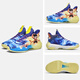 LINBUXAN Nezha Ao Bing jointly named Qingzhong big children's sneakers luminous blue sneakers in summer boys and girls primary and secondary school students have voices 723 shallow moon 36 Collection of bracelets and socks