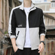 Fat Donglai Jacket Men's Jacket 2022 New Spring and Autumn Stand Collar Trendy Workwear All-match Plus Winter Baseball Top 6189 Black [Spring and Autumn Style] M
