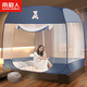 
Antarctic human Class A household installation-free steel wire mosquito net three-open door 1.5x2 meters [foldable encrypted mesh]