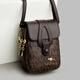Jiemo [1159 Rückkauf] Kleine Tasche 2025 Neues Mode-Mobiltelefon-Tasche Mini Crossbody Tasche VERSATILE MULTI-LAYER KJ BROWN