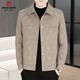 
PIERRE CARDIN2025 autumn and winter new men's casual fashion lapel letter jacket versatile trendy jacket 826 black 826 guarantee M (95-115Jin[Jin equals 0.5 kg])