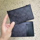 CoaCH (COACH) men's short card bag genuine leather bag coin wallet business card bag official authentic black embossed simple version
