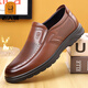 
Old men's shoes (LAORENTOU) new summer soft sole breathable leather sandals men's genuine leather casual men's hollow leather shoes non-slip hole shoes black LX17081-3 41