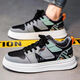 
Changxiang Huili 2025 spring men's shoes new breathable white shoes men's trendy versatile thick sole sports and casual board shoes trendy shoes 9195 white 39