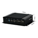 Uhesi Industrial Control Machine N3520 Dual Network Dual Com Serial Port Lüfter ohne eingebettete Micro Industrial Computer Pentium N3520 4G Speicher 64G SSD WiFi