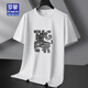 Romon (Romon) [County] Mercerierte Baumwoll-Kurzärmel-T-Shirt für Männer mit Fettpläuse losen Fett, dünner, halbärmeliger T-Shirt T 5012 Brown Color 2xL [140-160jin [Jin gleich 0,5 kg]]]]