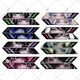 Li Lang Li Siqi bicycle sticker personalized car sticker road lower tube animation eye kill mountain bike body JDM decoration protection style 3 [one pair]