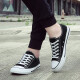 
European Pastoral couple canvas shoes for men 2025 summer new low top casual sports shoes for men trendy and versatile (PJ) 6621 black 36
