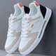 
Western Region Camel Men's Shoes 2025 New Autumn Leather Sports and Casual Shoes Men's All-match Fashion White Shoes Student Shoes White and Black 9910[K] 38