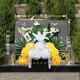 Tomb Sweeping Flowers Tomb Sweeping Day Flower Baskets Tomb Sweeping Flowers Sacrifice Simulated Flower Supplies Bouquets for Martyrs Cemetery Sacrifice Sweeping 07 Silk Flower Baskets + Ribbon Cards