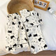 Sommerkinder-Pyjama für Frauen kurzärmelige Shorts für Mädchen 2025 neue Sommerprinzessin süße Schüler Mädchen Hauskleidung 753# Weiche Haut-freundlich [kurzärmelige + Shorts] 100 [8 Größen] 100-110 cm 30-40jin [Jin gleich 0,5 kg]