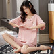 Pajamas, coton pur pour femmes, shorts d'été, shorts, peut être porté à l'extérieur, mignon de vêtements pour la maison étudiante de jeunes dames 6636 2xl