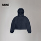 Rains short jacket men and women windproof hooded water-repellent jacket Lohja Short Jacket/15780 Navy Blue XS 160/84A (large size)