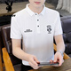 Playboy; Playboy High-End-Herren-Pure-Baumwoll-Polo-Hemd Kurzärärmelte T-Shirt im Sommer Neues Lteel-Jugend-Casual Ice Seide Dünn T-Shirt Top T655 Khaki Hochqualität XL empfohlen 120-135 Jin [Jin gleich 0,5 kg]