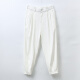 Pierre CARDIN (PIERRE CARDIN) ice silk men's pants 2025 new summer drooping trousers zippered feet harem pants loose casual pants suit pants black XL [140-160Jin [Jin equals 0.5 kg]]