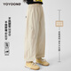Yoyo one (Yoyo one) girls' pants for summer thin children 2025 new spring fast-drying sweatpants for medium-sized children's casual trousers 15265 apricot color 150 150cm