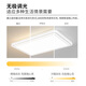 NVC LED Full Spectrum Eye Protection Ceiling Lamp Living Room Lighting Bedroom Light Smart Lighting Package Haoyu Silver