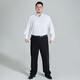 
Ayou Fat Plus Large Size Pullover Shirt Anti-Wrinkle-Free Stainless Long Sleeve Large Shirt Business Commuter Base Shirt Men