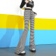 
2025 spring and summer drooping stripes loose casual micro-flare pants high waist wide-leg pants floor-sliding long pants women's trendy color [MY-686] 4XL