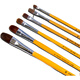 Yushuai 826 eau à la craie d'art art des étudiants en acrylique brosse loup huile de cheveux brosse pigment coloriage pigmentaire 6 nombres doubles (2 4 6 8 10 12) recommandés par les élèves du primaire