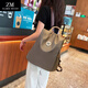 ZLLMGM Oxford Cloth Backpack for Women New Fashion Fashion Large Capacity Travel Backpack Practical Birthday Gift for Wife Khaki - Anti-theft Design is Safer