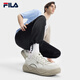 FILA 斐乐官方男鞋复古帆布鞋2025夏新款曲奇鞋轻便舒适休闲鞋小白鞋 桦树棕-BI 41