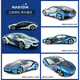 Star BMW i8 remote control toy car plus helicopter combination interactive set boy i8 red battery car + aircraft + remote control