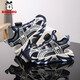 BOBDOG (BOBDOG) BOBDOG children's sports sandals boys' shoes 2025 new youth shoes non-slip boys beach shoes LY920K black blue 31 shoe inner length 19.8cm