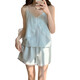S.Sofea en dentelle Sous-pyjamas Sweet Bow Shorts Home Clothing Set Set DW-967 # Pink [PAD PORTON ROVOBLE] M [80-100JIN [Jin est égal à 0,5 kg]]]