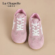 
La Chapelle women's shoes soft sole comfortable German training shoes for women 2025 new summer thin mesh breathable versatile casual flat shoes pink XXE6625-2 37