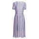 Roeyshouse Royyshouse Temperament Safran Purpur Taille Kleid 2025 Sommer neuer Modebüschel