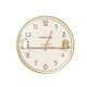 
Home living room wall clock line puppy cute colorful clock wall clock home living room dining room modern simple children DPL671b gold narrow plastic frame gold needle 8 inches (diameter 20 cm) small