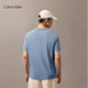 
Calvin KleinJeans 25 spring and summer new men's casual trend ck letter printing pure color pure cotton short-sleeved T-shirt 4RB854G CFF-Star Blue S