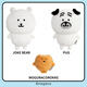Weltston Doll Bear Push Plush Plush Toy Ragdoll Regalo de cumpleaños para niños Fiela Autodecrecándose Bear Muñeca periférica genuina