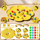 He Jiagong's Little Bee Honey Collecting Magnetic Beads Children's Fishing Toy Focus Training Parent-Child Interaction Double Battle Board Game Little Bee Fishing Toy 2 Person