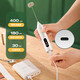 Egg beater, electric milk frother, coffee stir stick, household handheld milk stirrer, wireless frother, small frother, basic model - double spring + three gears, milk white
