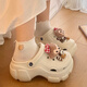 G.Duckkids kleine gelbe Ente süße Kinder mit dick gelöstem Eva Hole Schuhen Mädchen 2025 Neue Sommer Wear Anti-Rutsch-Tasche zu Kopf-Sandalen weiße Duffy Bear 34 -35